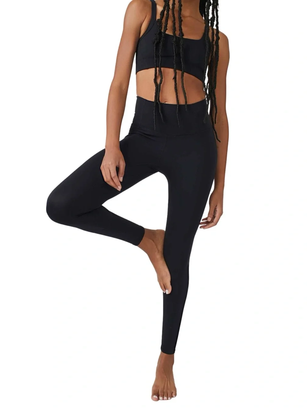 Free People Movement Never Better High Waist Black Leggings